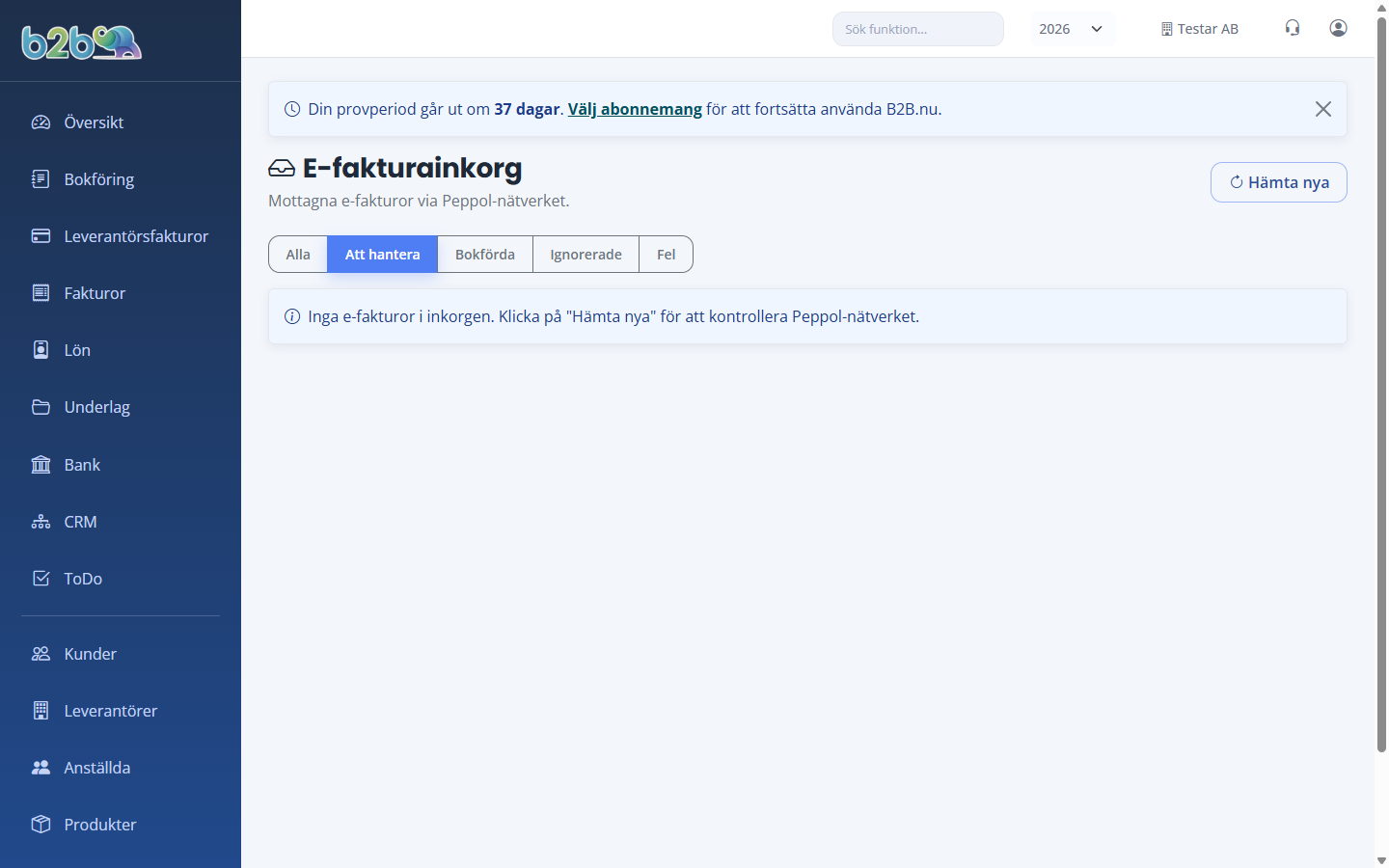 E-fakturainkorgen