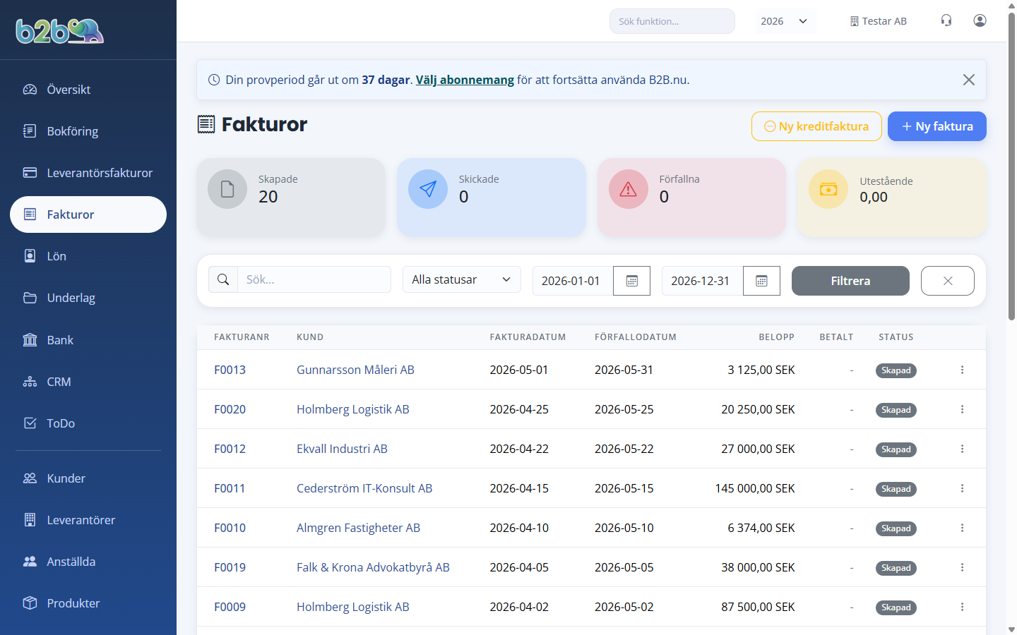 Fakturering