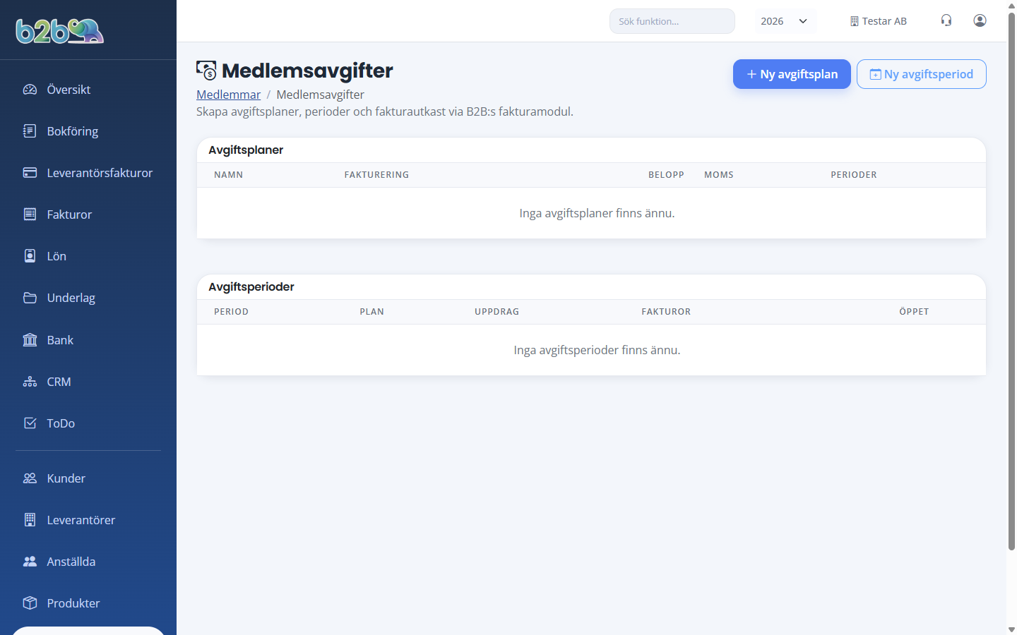 Medlemsavgifter