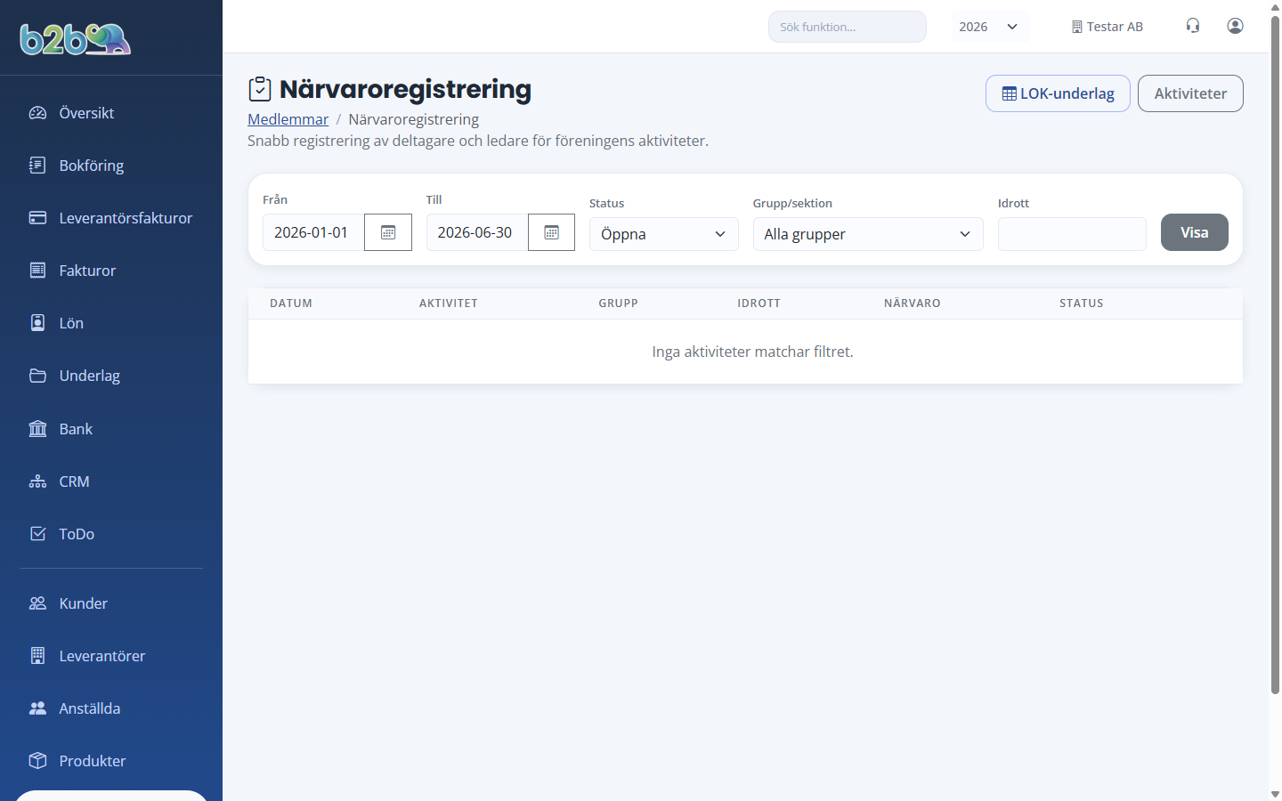 Närvaroregistrering