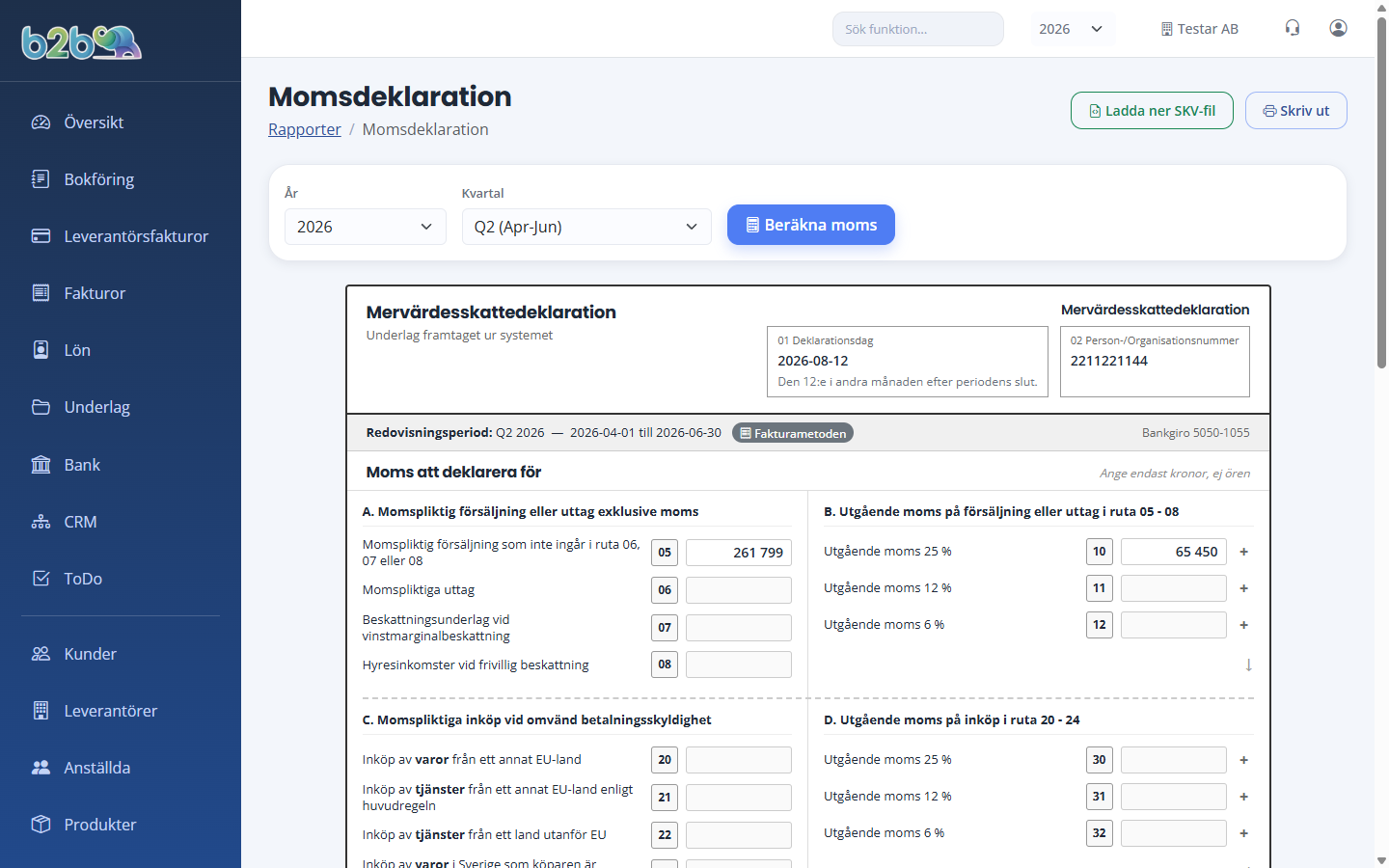 Momsrapport