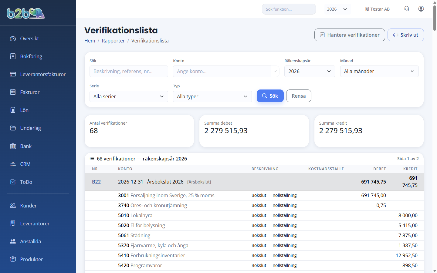 Verifikationslista